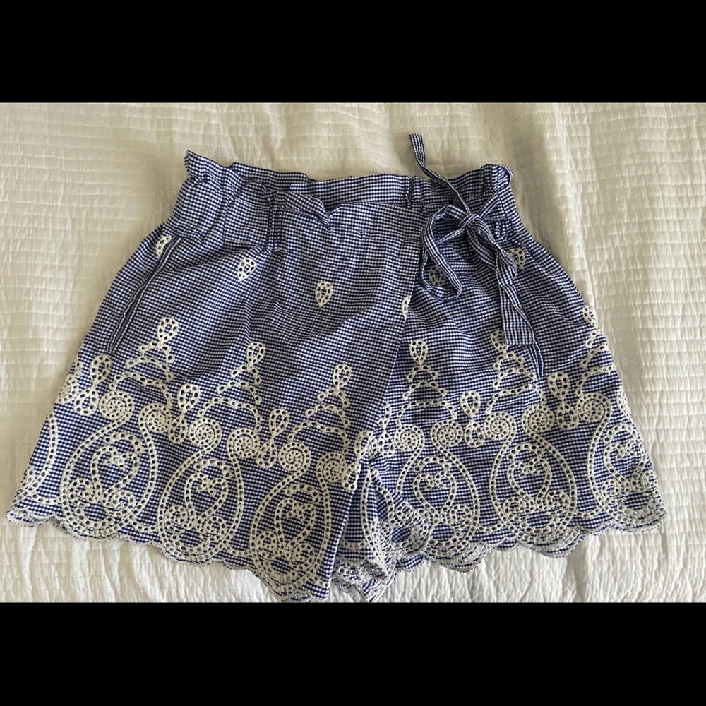 Zara Gingham Skort